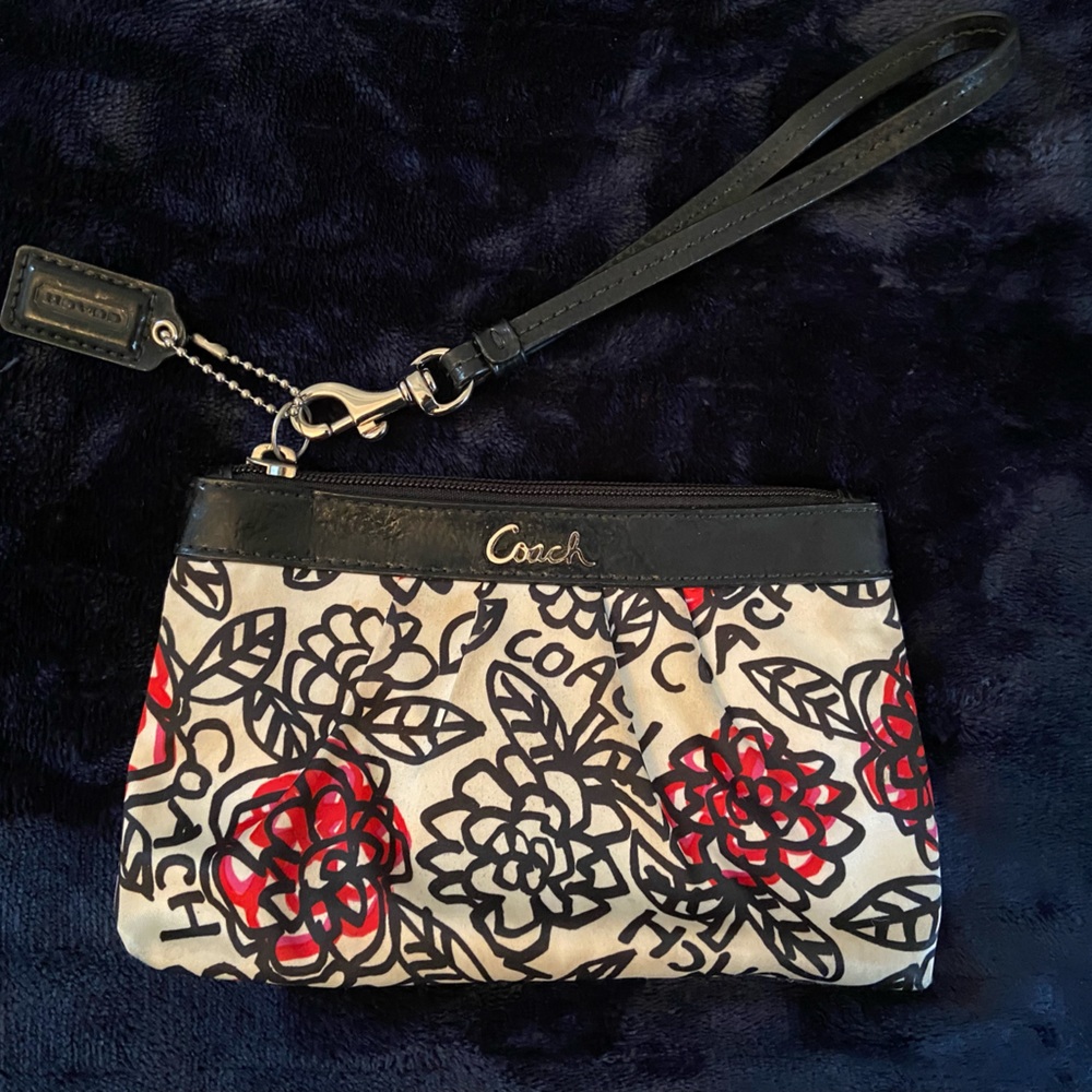 coach wristlet - used